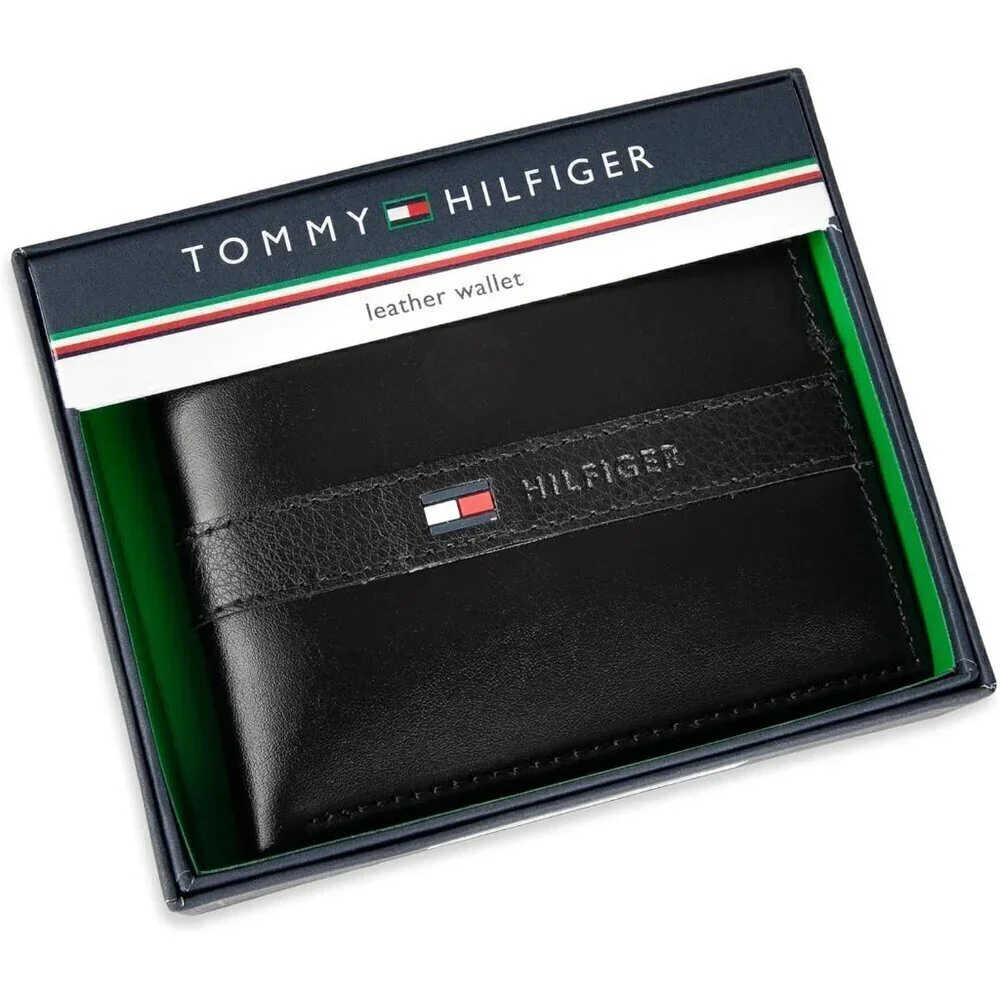 🆕Men Black Classic Bifold Wallet with ID Window and Multiple Card Slots